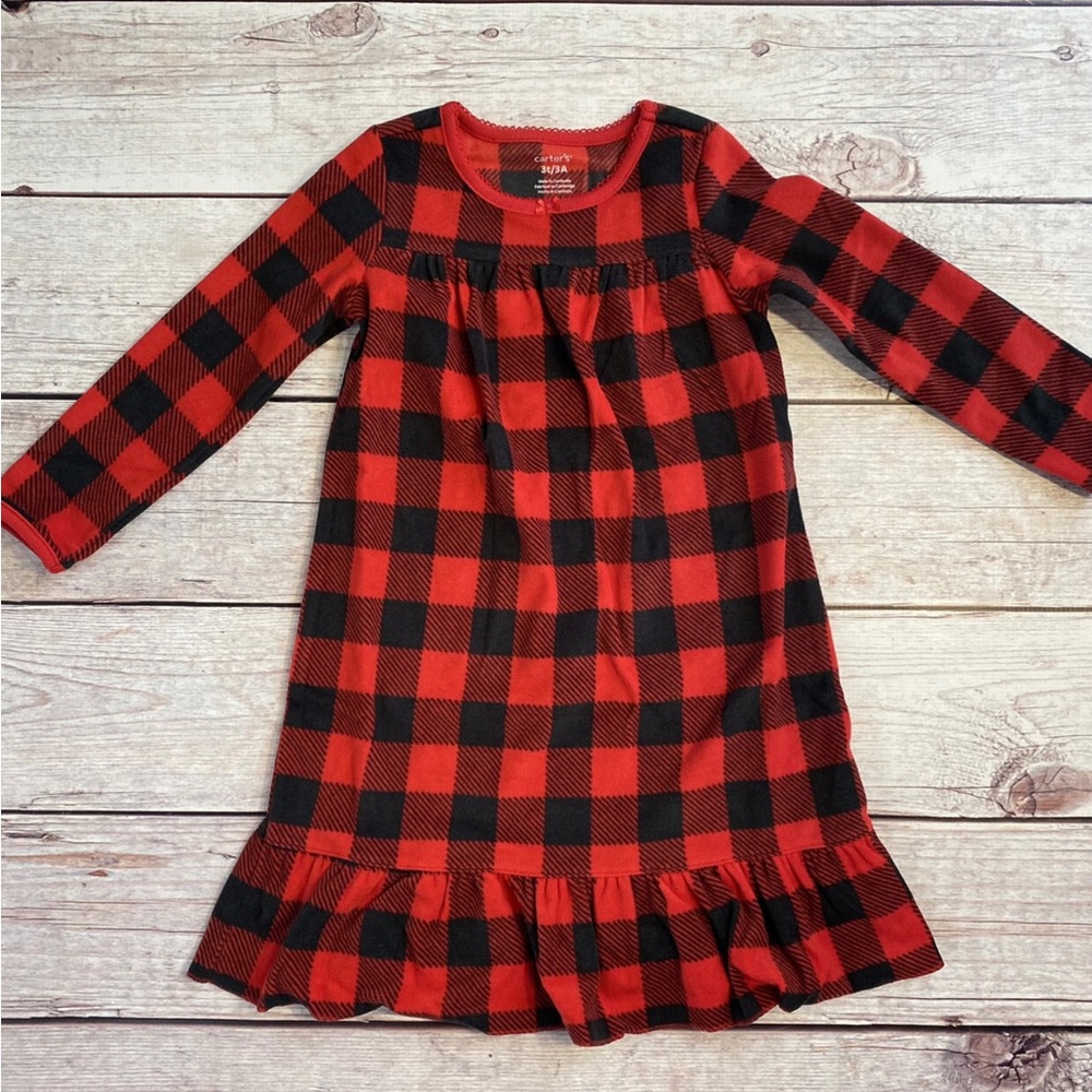📌🆕 Carter’s • Buffalo Check • Matching Nightgown & Doll Nightgown Set - Picture 10 of 11